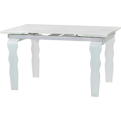 Glas-Tisch VENDOME OPTI WHITE weiß – 200/300 cm