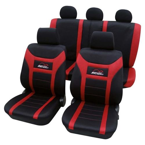PETEX Sitzbezüge Universal Polyester rot Sitzschonbezug Rot 22974812