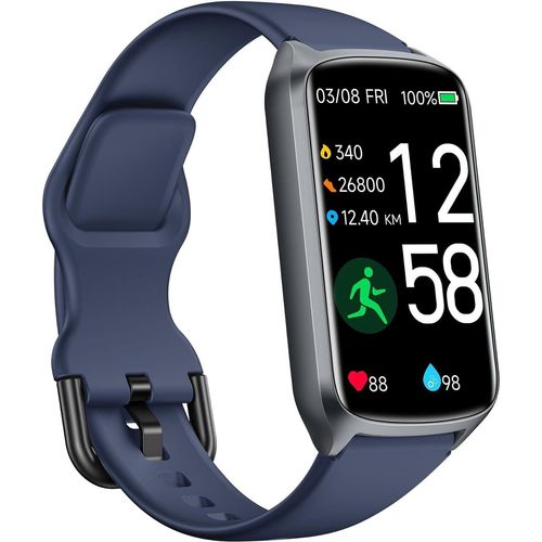 Fitnessuhr für Damen und Herren, 20+ Trainingsmodi, SpO2-Tracking, Schlaf, Herzfrequenzmesser, Schrittzähler, 5ATM wasserdichter Android und IOS