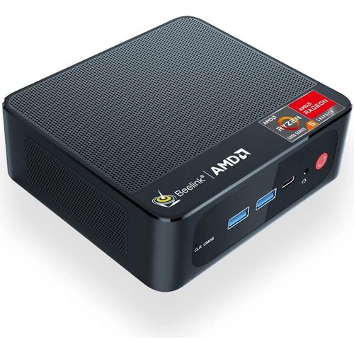 Mini-PC Ryzen 7 5700U (8C/16T, bis zu 4,3 GHz), SER5 Pro Mini-Computer Wi11 Pro, 32 GB DDR4 RAM/1 TB M.2 PCIe3.0 SSD, 4K-Dreifachdisplays, DP1.4, HDMI