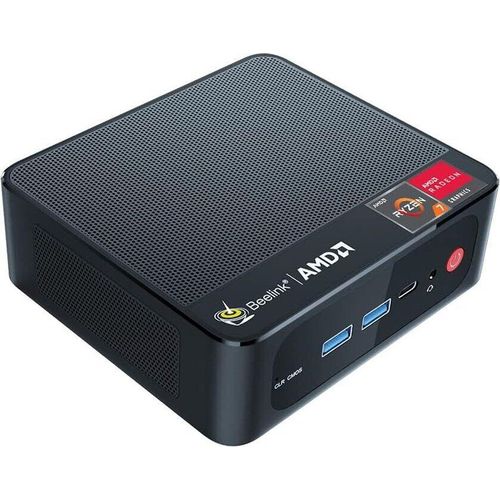 Mini-PC W11 Pro, AMD Ryzen 5 5560U, DDR4 16 GB RAM 512 GB NVMe SSD, Radeon-Grafikkarte, WiFi 6, HDMI, Typ-C 4K@60Hz-Ausgang, Mini-Desktop-Computer.