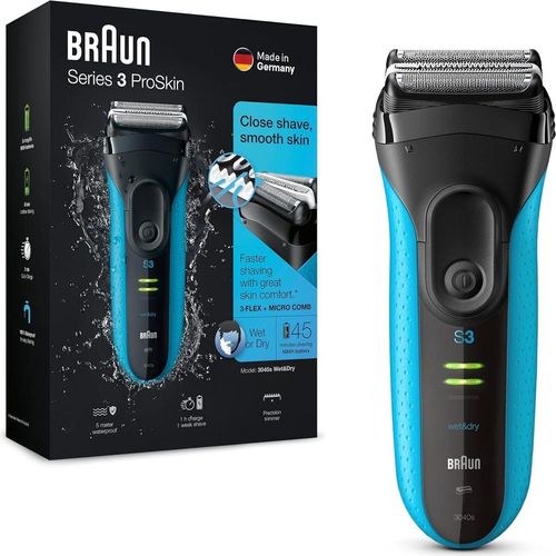 Elektrorasierer mit Präzisionstrimmer, Rasierer Herren Elektrisch, Geschenk Mann elektrischer Rasierer, Wet&Dry