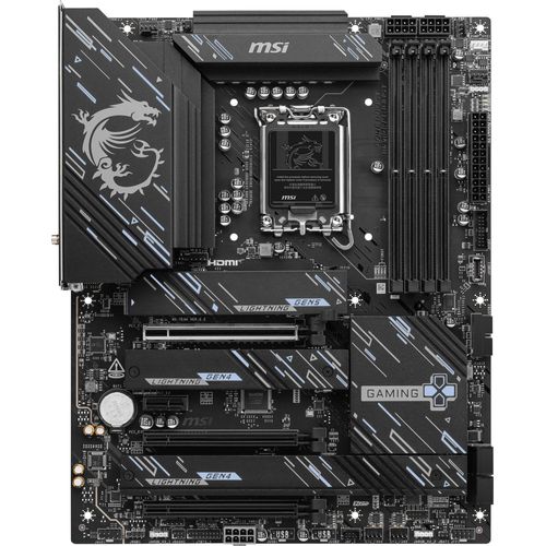 MSI Z890 GAMING PLUS WIFI - Motherboard - ATX - LGA1851-Sockel - Z890 Chipsatz - USB-C 3.2 Gen 2x2, USB-C 3.2 Gen2, USB 3.2 Gen 1, USB 3.2 Gen 2 - 5 Gigabit Ethernet, Wi-Fi 7, Bluetooth - Onboard-Grafik (CPU erforderlich)