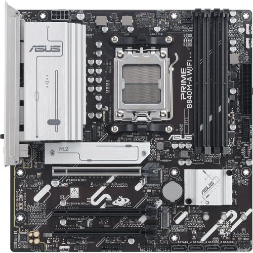 ASUS PRIME B840M-A WIFI - Motherboard - micro ATX - Socket AM5 - AMD B840 Chipsatz - USB-C 3.2 Gen 1, USB 3.2 Gen 1 - 2.5 Gigabit LAN, Bluetooth, Wi-Fi 6E - Onboard-Grafik (CPU erforderlich)