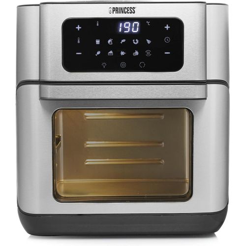 Heißluftfritteuse-Ofen Deluxe – 10 L Volumen – 66,7% weniger Energieverbrauch – Edelstahl – 10 vorprogrammierte Einstellungen