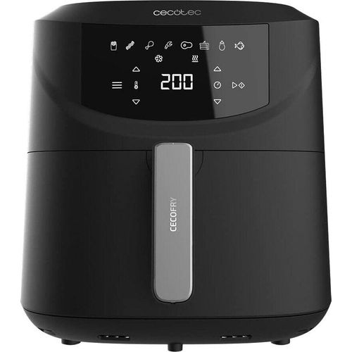 Heißluftfritteuse Cecofry Absolute 7600 7,6 L.2000 W, digital und kompakt,PerfectCook-Technologie, einstellbare Temperatur und Zeit,Touchpad, 8 Modi