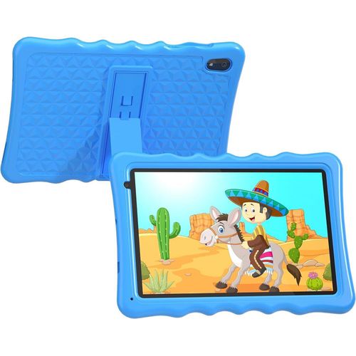 Kinder-Tablet, 10,1 Zoll Android 13 Tabletten Kinder, 4GB RAM 32GB ROM 5000mAh Akku, Kleinkind Tabletten Bluetooth, WiFi, Kindersicherung, Dual-Kamera, stoßfest