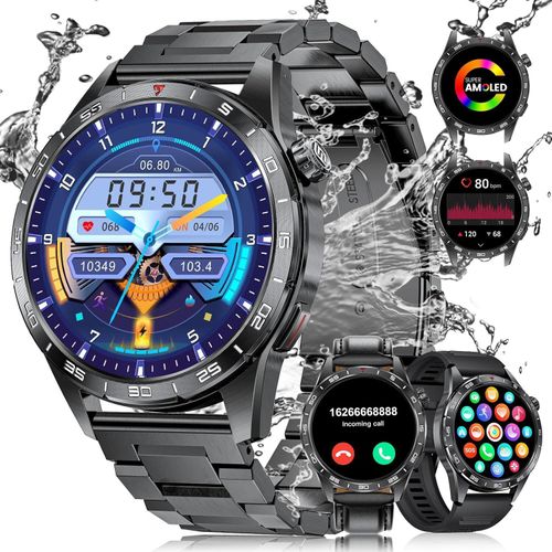 Lige Herren Smartwatch mit Telefon, 1,43