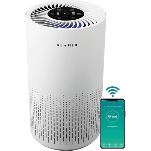 Luftreiniger 300i mit HEPA Filter, CADR Spitzenleistung von 220 m³/h, für Räume bis 50m², entfernt bis zu 99,9% Pollen, Staub, Viren und Allergene