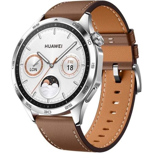 Huawei Watch GT 4 46mm Smartwatch, Oktagon Design, 2-wöchige Batterie, 24/7 Gesundheits- und Kalorienmanagement, Android & iOS-kompatibel, Brown