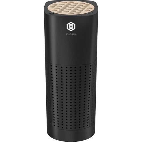 Luftreiniger mit Zypressenholzfilter, 4-Stufen-Filtration, echter H13-HEPA-Filter, USB-Anschluss 5 V Auto, Schreibtisch und Büro, aus Korea Schwarz