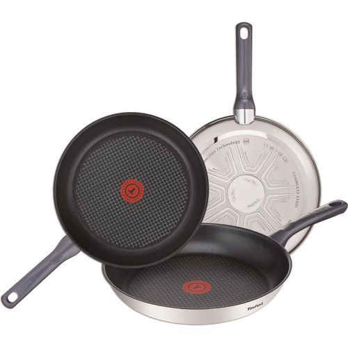 Kochgeschirr-Set, 11-teilig (Kochtopf 16 cm, Kochtöpfe 20/24 cm mit Deckel, Bratpfanne 28 cm, Schneebesen, Schöpfkelle, Löffel, Pfannenwender