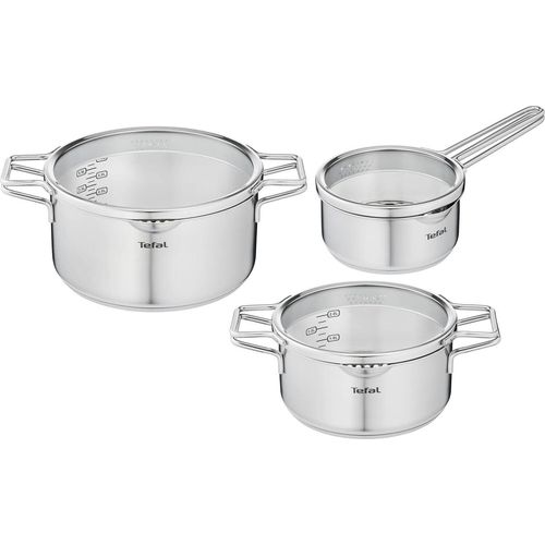 Topf-Set, Nordica stielkasserolle doppelgriff induktionsgeeignet edelstahl