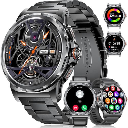 Smartwatch der Lige Herren mit Telefon, 1,43 