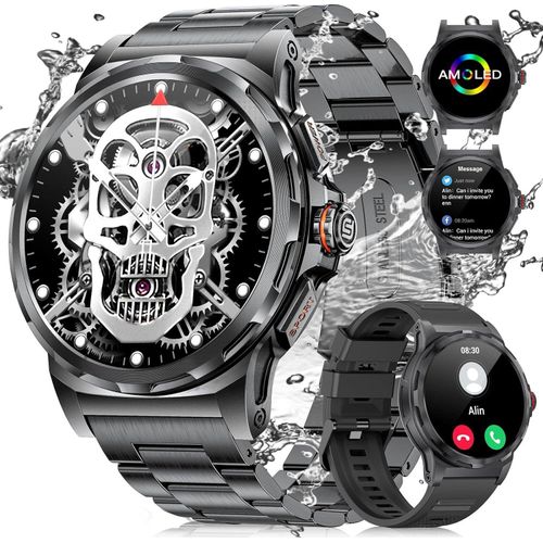 Smartwatch der Lige Männer mit Anruffunktion, 1,43 