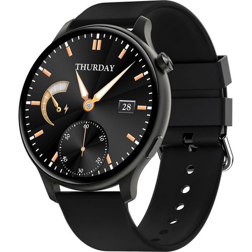 Smartwatch Herren Damen Bluetooth Anruf 1,28 Zoll Sport Herzfrequenzmonitor Schlaf Schrittzähler Kalorien Wasserdicht IP67 Stoppuhr Android IOS