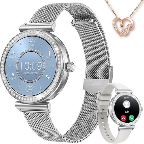 Smartwatch Damen mit Halskette Geschenk 1,27