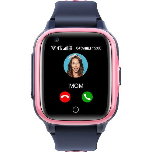 Kinder-Smartwatch mit GPS und Telefonuhr, 4G-WLAN-Videoanruf, SOS-Kamera, wasserdichte Nachricht, Wecker, Stoppuhr, Klassenmodus, Musik-Player