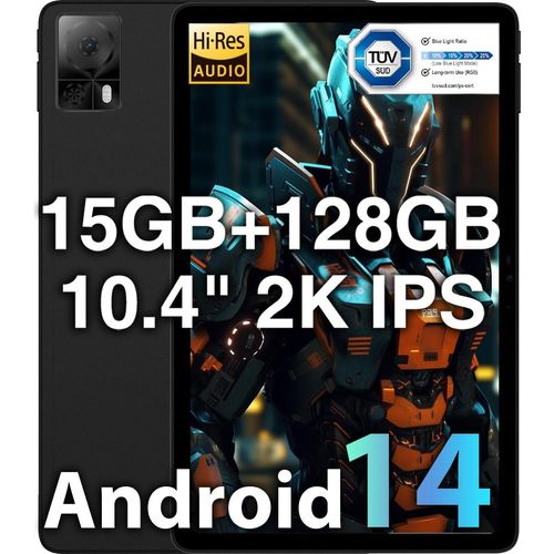 Tablet 10,4 Zoll, 13 Tablets PC, 15 GB (8+7) RAM + 128 GB ROM (1 TB TF), T616 Octa-core 2,0 GHz, 4G LTE/5GWifi/2k 2000x1200 FHD, 13MP+5MP/7500mAh