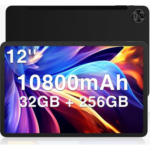 Tablet 12 Zoll Android 13 Tablet, 32GB + 256GB ROM/2TB TF Helio G99 Octa-Core Gaming Tablet 10800mAh 2.4K Display 16MP+8MP Dual SIM Tablet PC 4G LTE