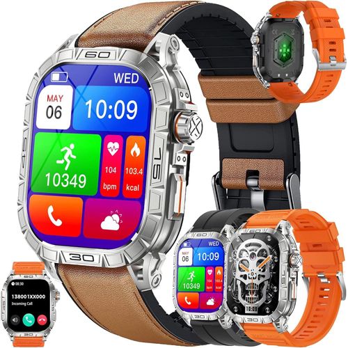 Smartwatch Herren mit Telefonfunktion 1,96