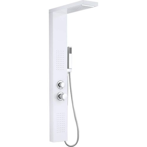 Duschpaneel Duschsystem Edelstahl Gebürstet Duscharmatur Duschset mit Regendusche, Massagedusche, Wasserfalldusche, Handbrause