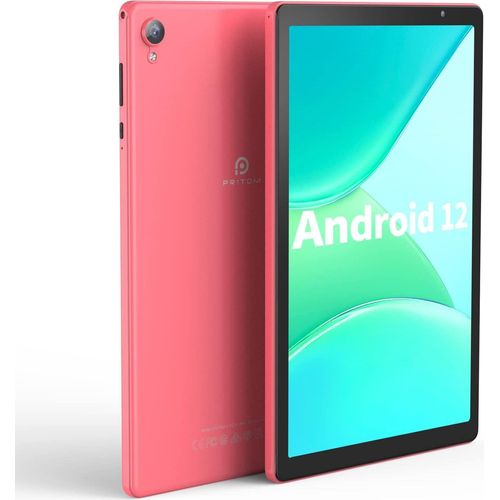 Tablet 10 Zoll Android 12 Tablet, 6000 mAh, 32 GB ROM, erweiterbar auf 512 GB, Quad Core Prozessor, 10 Zoll Tablet, Android Tablets HD IPS (Rosa)