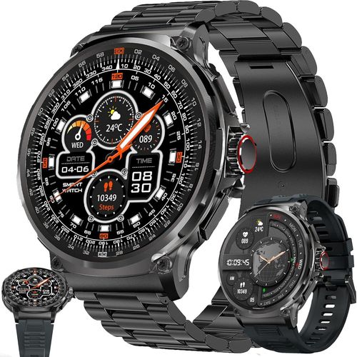 Smartwatch Herren mit Telefonfunktion, 1,85