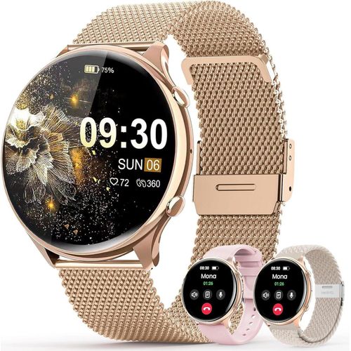 Smartwatch Damen Telefonfunktion, 1,39