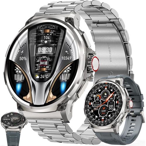 Smartwatch Herren mit Telefonfunktion, 1,85