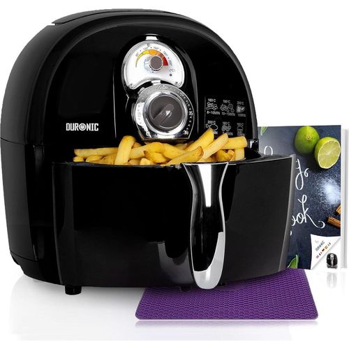 Heißluftfritteuse | 2 L Fassungsvermögen | Fritteuse ohne Öl | Mini Backofen zum Dünsten, Backen und Frittieren | Air Fryer mit 1500 W | Cool Touch