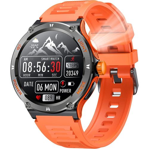 Smartwatch für Herren, 3ATM wasserdicht, Blutdruck, Herzfrequenz, 1,53
