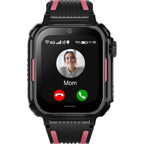 4G-Kinder-Smartwatch mit GPS und Telefon, Kinder-GPS-Uhr mit WiFi-Videoanrufkamera, SOS-Schulmodus, Kinderuhr, Geschenk für Jungen und Mädchen