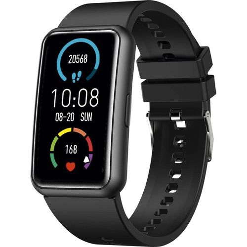 Smartwatch 9720, Fitnesstracker, mit Wettervorhersage, Schrittzähler, Stoppuhr, zum Blutdruck messen, wasserdicht fur Android IOS