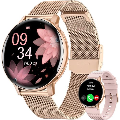 Smartwatch Damen mit Telefonfunktion, 1,39