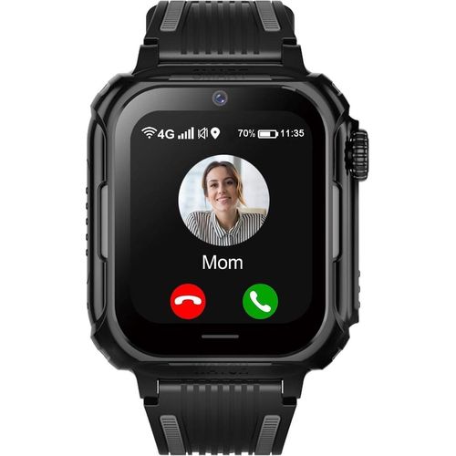 4G-Kinder-Smartwatch mit GPS und Telefon, Kinder-GPS-Uhr mit WiFi-Videoanrufkamera, SOS-Schulmodus, Kinderuhr für Jungen und Mädchen von 5–16 Jahren