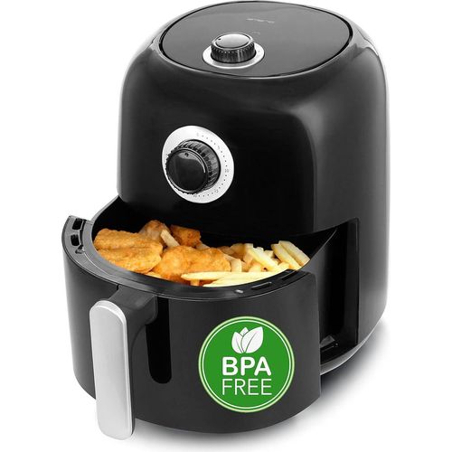 Heißluftfritteuse Frittieren mit heißer Luft ohne zusätzliches Öl gesünderes Frittieren 3.0 Liter Volumen Cool Touch BPA frei schnelle Aufheizung