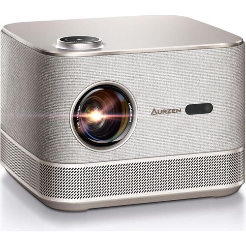 Beamer mit Official NetfIix 3D DoIby Audio, AURZEN Boom 3 Beamer 4K Autofokus/Trapezkorrektur, HDR 10 60Hz WiFi6 Bluetooth, 1080P Full HD Beamer