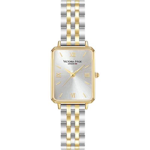 HYDE Rechteck Damenuhr Grün Dial Analog Quarz Armbanduhr mit Edelstahlarmband