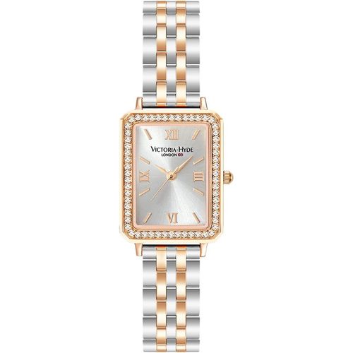 Rechteck Damenuhr Grün Dial Analog Quarz Armbanduhr mit Edelstahlarmband