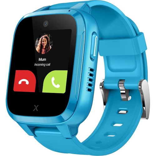 Xplora Kidzi Kinder-Telefonuhr, 4G, SIM, Anrufe, Nachrichten, Schulmodus, SOS, GPS, Kamera, Schrittzähler, 3 Monate Tarif inkl. (blau)
