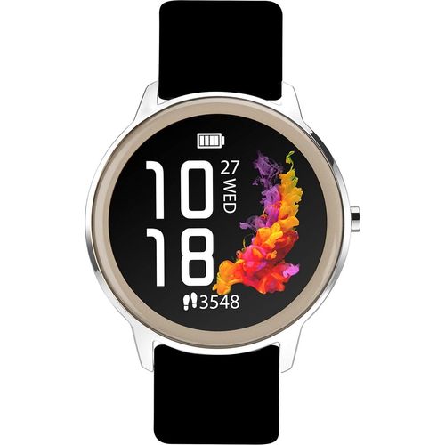Sekonda Damen Smartwatch 42mm mit Herzfrequenz- & Schlafmonitor, Aktivitäts- & Sportfunktionen, Silikonarmband.