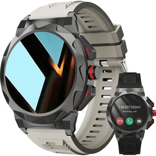 Herren Neueste Fitness Tracker Herzfrequenz Schritt Kalorienzähler Ip68 Wasserdicht Robuste Militär Taktik Smartwatch Herren