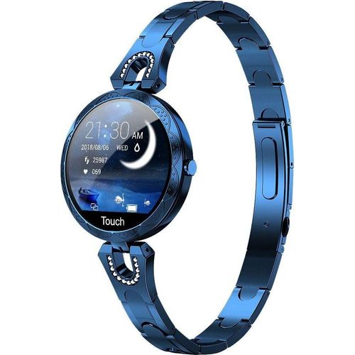 für Frauen Bluetooth Smartwatch kompatibel für Fitness-Tracker mit Herzfrequenz, Blutdruck, wasserdicht, Schrittzähler, Schlafaktivität