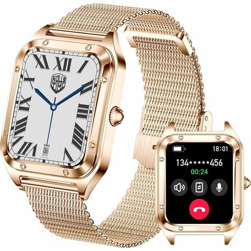 1,59 Zoll Full Touch Damen mit weiblicher Gesundheitsverfolgung, Fitness Tracker Pulsmesser, wasserdichte Sport Fitness Tracker & 100+ Sportmodi