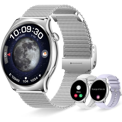 mit Telefonfunktion Always-on-Display Smart Watch 100+ Sportmodi Fitnessuhr für iOS Android Fitness Tracker mit Schlafmonitor Pulsuhr Schrittzähler
