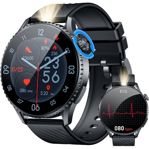 Smartwatch Herren Bluetooth Telefonfunktion Fitnessuhr: 1.56