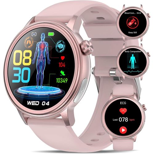 EKG Uhr Smartwatch Damen Herren mit HRV/Hrsäre/BMI,1,39