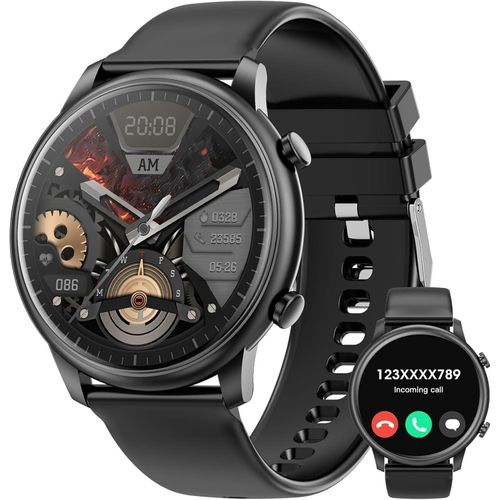 Smartwatch Damen, Smartwatch für Damen, Sportuhr mit Pulsfrequenz Fitnessuhr, DIY Zifferblatt, Schlafüberwachung Schrittzähler für Android iOS