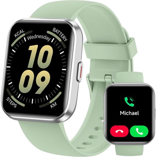 Herren Smartwatch mit Telefonfunktion & Alexa, 100 Sportmodi & IP68, Herzfrequenz-SpO2-Schlafmonitor Schrittzähler